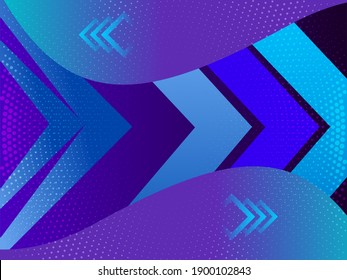 Gradiente abstracto patrón de fondo geométrico azul moderno 