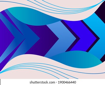 Abstract gradient geometric blue modern background pattern 