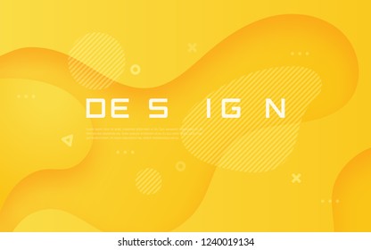 Abstract gradient geometric design, colorful wavy minimal background. Vector illustration.
