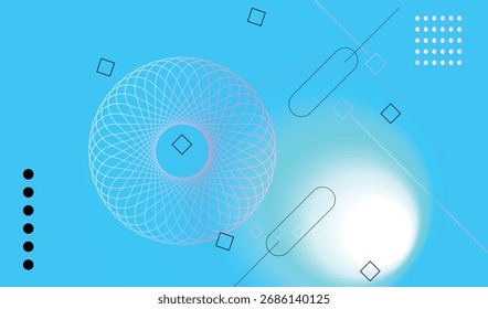 Abstract gradient  geometric elements ,shapes and circle design for web page, banner, art, banner, poster.
