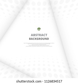 Abstract of gradient geometric pattern with shadow and dot pattern background, illustration vector eps10