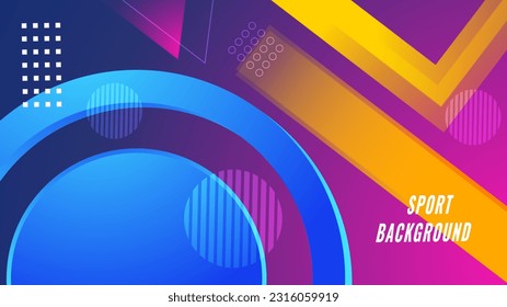 Abstract gradient geometric purple background design