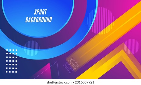 Diseño de fondo morado geométrico de gradiente abstracto