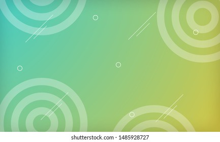 Abstract gradient geometric shape background. Modern vibrant with memphis style.