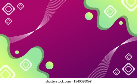 abstract gradient geometric shape background, for web banner, poster, landing page vector template