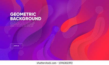 Abstract gradient geometric shape background