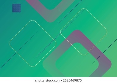 Abstrato gradiente forma geométrica e fundo de linhas. Fundo colorido futurista moderno. Pode ser usado para folhetos, revistas, quaisquer marcas, banners, cabeçalhos, landing page, capas de livros,