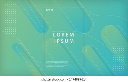 Abstract gradient geometric shapes background. Modern vector design template.