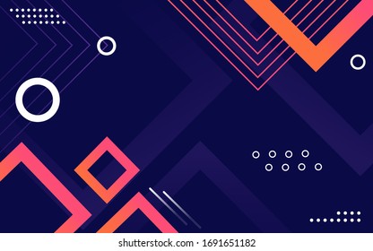 Abstract gradient geometric shapes background.