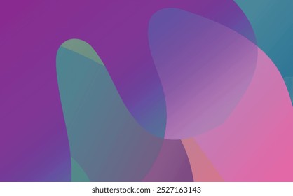 abstract gradient geometric shapes background. Cool flat vector design