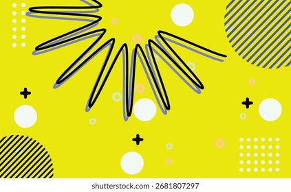 abstract gradient geometric shapes background. Cool flat vector design	