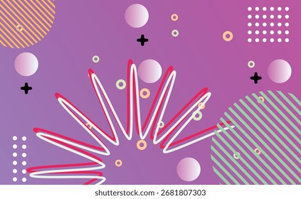 plano de fundo de formas geométricas de gradiente abstrato. Design de vetor plano fresco	