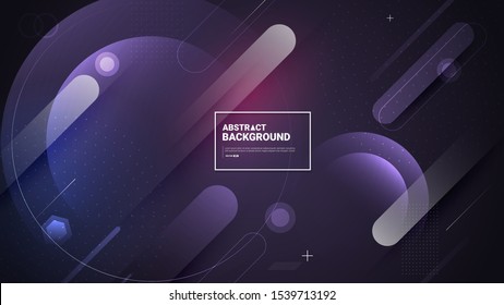 Abstract gradient geometric shapes background.Modern flat design.vector illustraion.