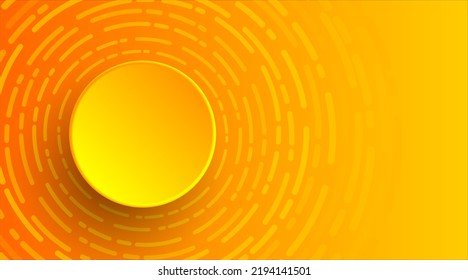 Gradiente abstracto de formas geométricas con fondo de círculo degradado naranja