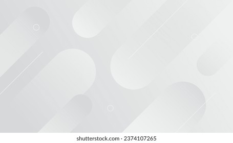 Abstract gradient geometric shapes white light background. Vector illustration