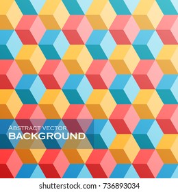 Abstract gradient geometric square background. Vector illustration