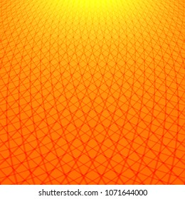 Abstract gradient and geometric style art background with yellow and orange color tone.