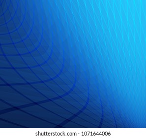 Abstract gradient and geometric style art blue color background.