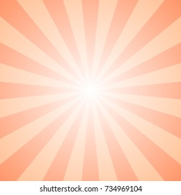 Abstract gradient geometrical ray burst background - retro vector graphic design with radial lines