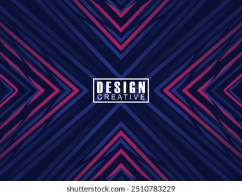 Abstract gradient glowing geometric lines on dark blue background. Modern shiny blue lines pattern. Futuristic technology concept, suitable for covers, posters, banners, brochures, websites, etc.