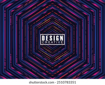 Gradiente abstrato com linhas geométricas brilhantes no plano de fundo azul-escuro. Padrão moderno de linhas azuis brilhantes. Conceito de tecnologia futurista, adequado para capas, cartazes, banners, brochuras, sites, etc.