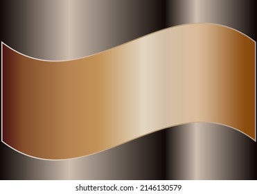 Resumen de degradado dorado y fondo marrón diseñado como fondo para proporcionar espacio para imágenes de producto y texto. Vector EPS-10.