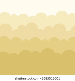Abstract Gradient Gold Clouds Illustration