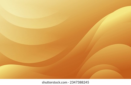 Abstract Gradient  gold  liquid background. Modern  background design. Dynamic Waves. Fluid shapes composition.  Fit for website, banners, brochure, posters