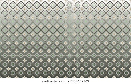 Abstract gradient gray background composed of applied Thai patterns designed for printing on fabric or paper or wallpaper.