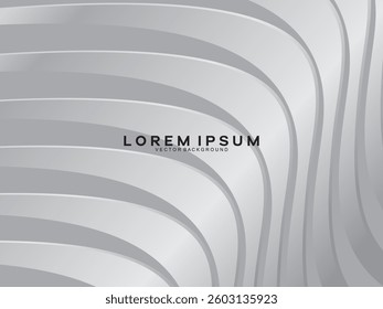 Abstract gradient gray geometric lines on white background. Modern shiny gradient gray futuristic pattern. Futuristic technology concept, suitable for covers, posters, banners, flyers, websites, etc.