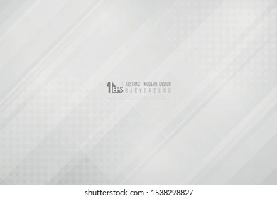 Abstract gradient gray with halftone decoration new tech design background. Decorate for poster, template design, presentation, print, cover. illustration vector eps10