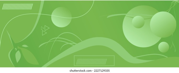 Abstract gradient green background. With a minimal pattern. Perfect to use for a wide variety of banner designs, design assets or other background designs
