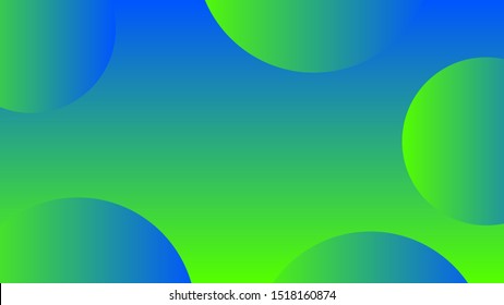 abstract gradient green blue color for background, green blue and circular pattern wallpaper, geometric round shapes for banner design, circle green on gradient light blue background for copy space