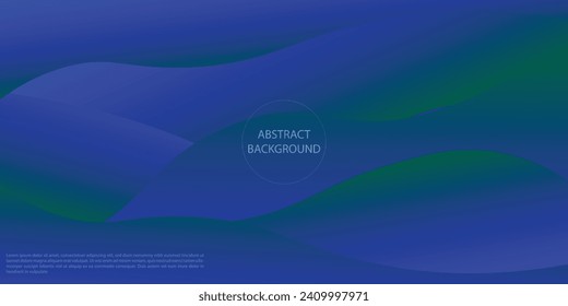 Abstract Gradient Green Blue liquid background. Modern background design. Dynamic Waves. Fluid shapes composition. Fit for website, banners, brochure, posters. vector eps 10
