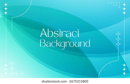 Abstract Gradient Green Blue liquid background. Modern background design. Dynamic Waves. Fluid shapes composition. Fit for website, banners modern arts