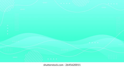 Abstract gradient green and blue minimalist background simple. Modern background clean which simple, Suitable for business and background promotion ads, eps 10