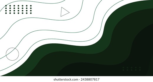 Abstract gradient green fluid background. Dynamic shape composition eps10 modern.