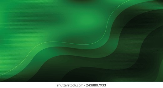 Abstract gradient green fluid background. Dynamic shape composition eps10 modern.