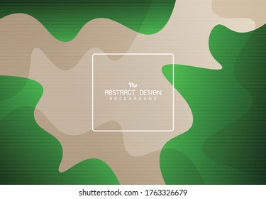 Abstract gradient green free shape pattern design of nature concept background. Decorate for ad, poster, artwork, template design, print. illustration vector eps10