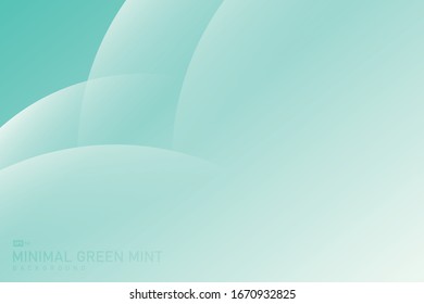 Abstract gradient green mint circle pattern design of tech background. Use for ad, poster, artwork, template design, cover. illustration vector eps10