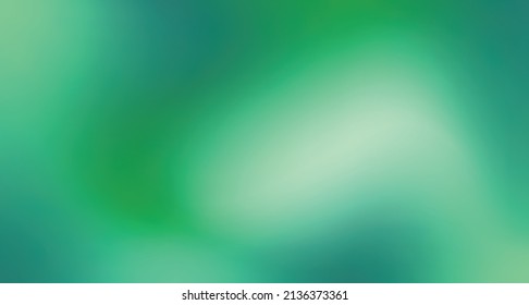Abstract gradient green soft multicolored background. vector horizontal design.