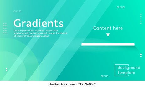Abstract gradient green gradient vector background. there is a blank space for text
