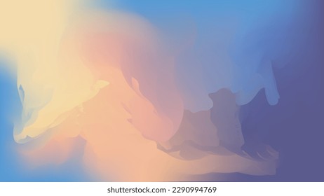 abstract abstract gradient of green, yellow, Orange and Pink soft multicolored background. modern horizontal gradient. can be used for background, banner, poster, or etc.