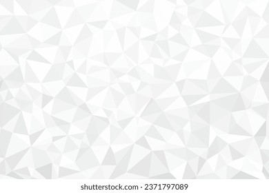 Abstract gradient grey low poly, triangle mosiac background vector illustration.