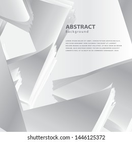 Abstract Gradient Grey and White like a Paper Background