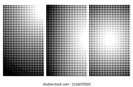 abstract gradient halftone dots background. Pop art template, texture. Vector illustration