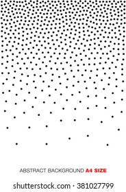 Abstract Gradient Halftone Dots Background. A4 size. a4 format vector illustration.