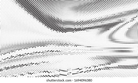 abstract gradient halftone dots radial design background. vector Illustration