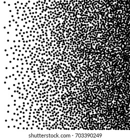 Abstract Gradient Halftone fine black square dotted, vector pattern in back.