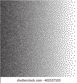 Abstract Gradient Halftone fine dotted, vector pattern in back.